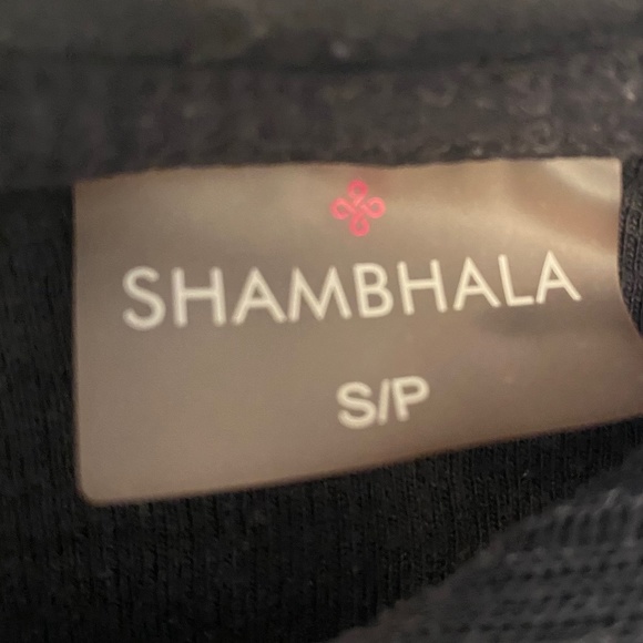 Shambhala Ribbed Black Hoodie - Picture 3 of 8